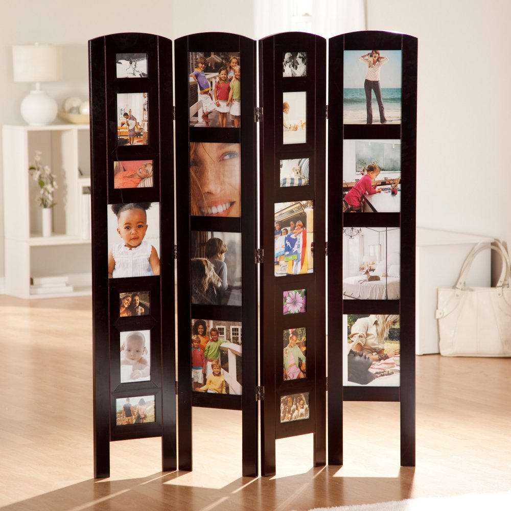 Finley Home Memories Photo Frame Room Divider - 4 Panel
