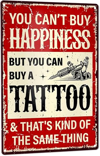 QVUXZ Tattoo Wall Sign: A Niche Gift for Tattoo Enthusiasts