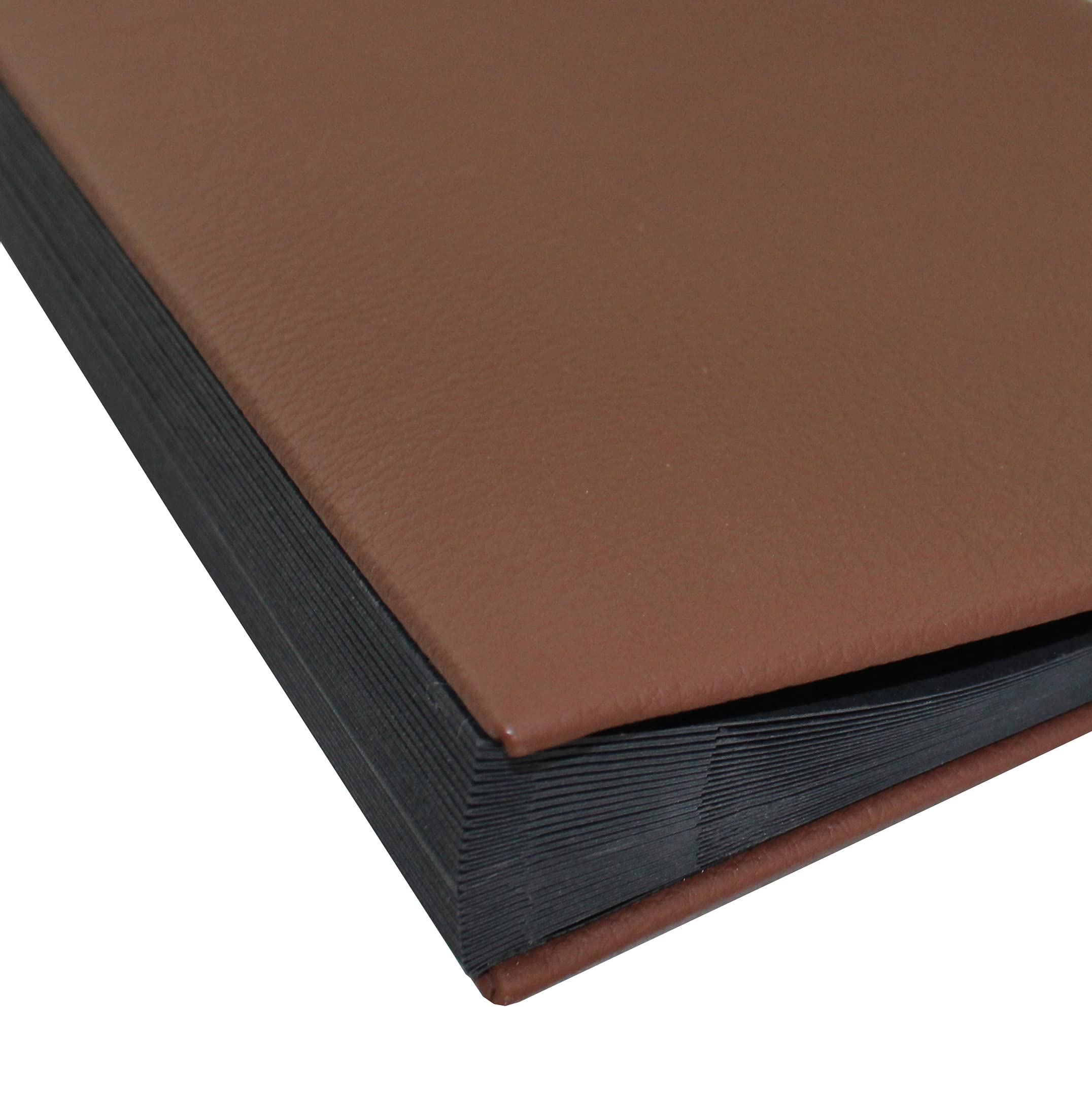 Classificatore con registro a Z in pelle bovina pieno martellata in marrone