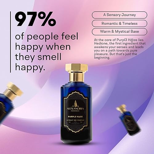 Miniatura 2 de Extracto de perfume Purpl3 Hze 30ML por Alexandria FragrancesExtrait De Parfum, de larga duración, día o noche