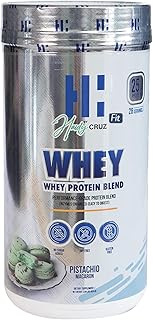 Haidy Cruz - Whey Blend Protein Blend Powder - Extra Strength Formula for Muscle Growth and Improved Strength - Gluten-Free, Soy Free 2lb, 28 Servings with 25g of Protein - Pistachio Macaroon Flavor