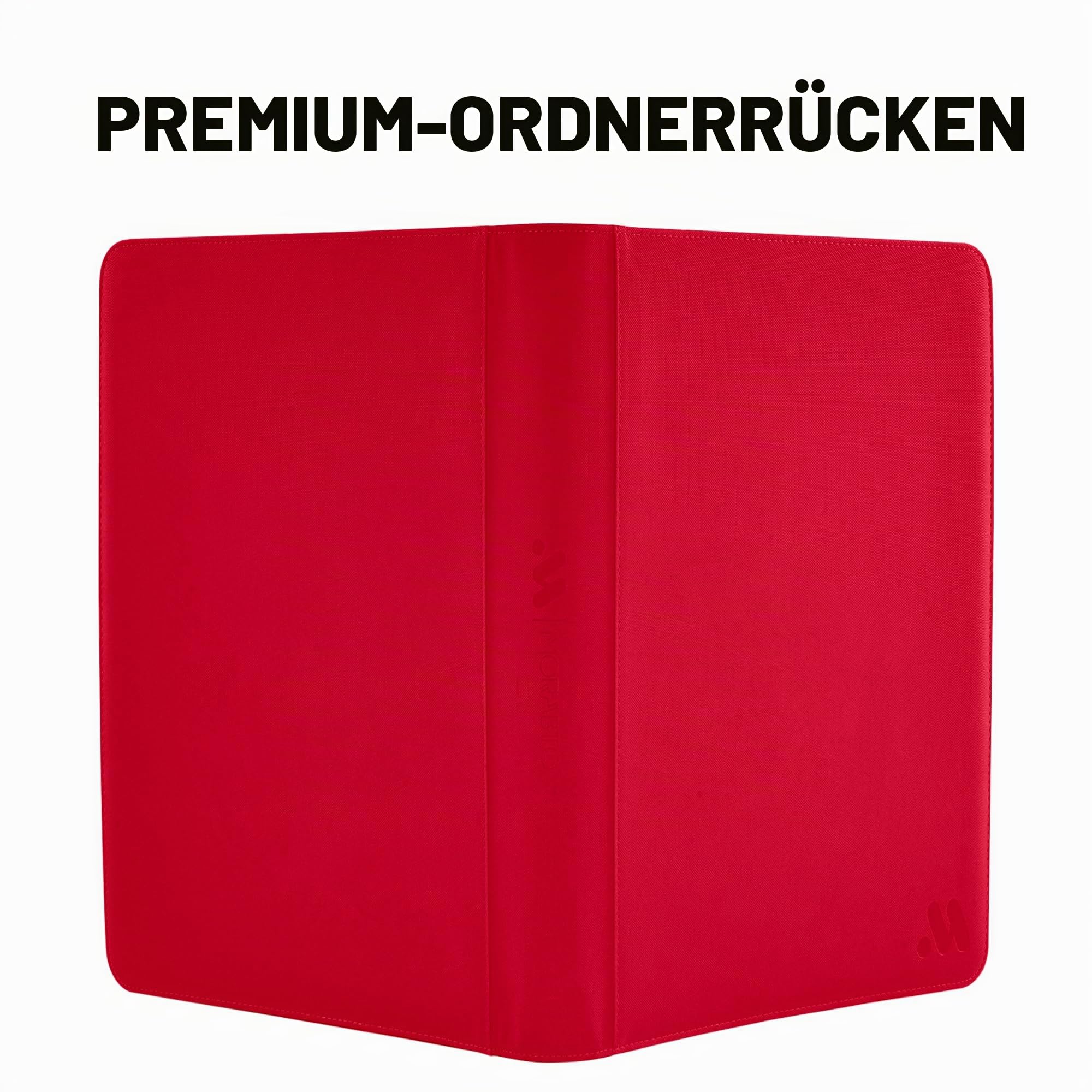 Kartenbinder mit 16 Fächern, Sammelkartenbinder für bis zu 1408 Karten mit 44 Hüllen, Reißverschluss, Kartenhalter, Album, kompatibel mit TCG-Karte/Spielkarten/Sportkarte, Rot