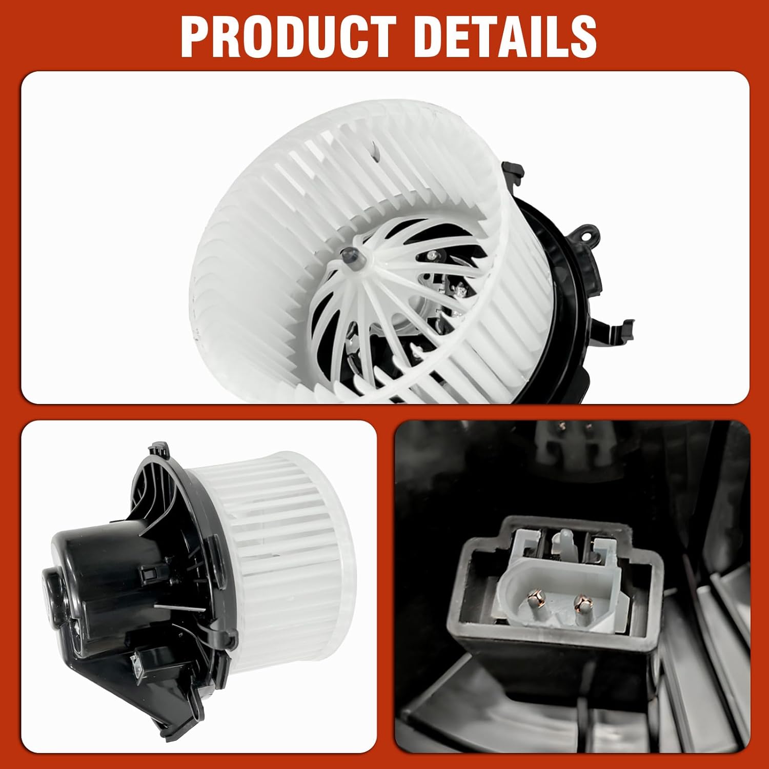 AC Heater Blower Motor with Fan 700319 Fit for Mercedes-Benz Sprinter 3500XD 2018, Sprinter 2500 2010-2018, Sprinter 3500 2010-2018