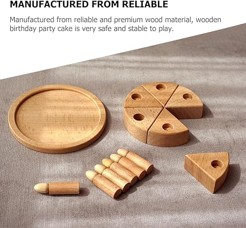 Miniatura 5 de HOMSFOU Juego de comida de juguete para fiesta de cumpleaños