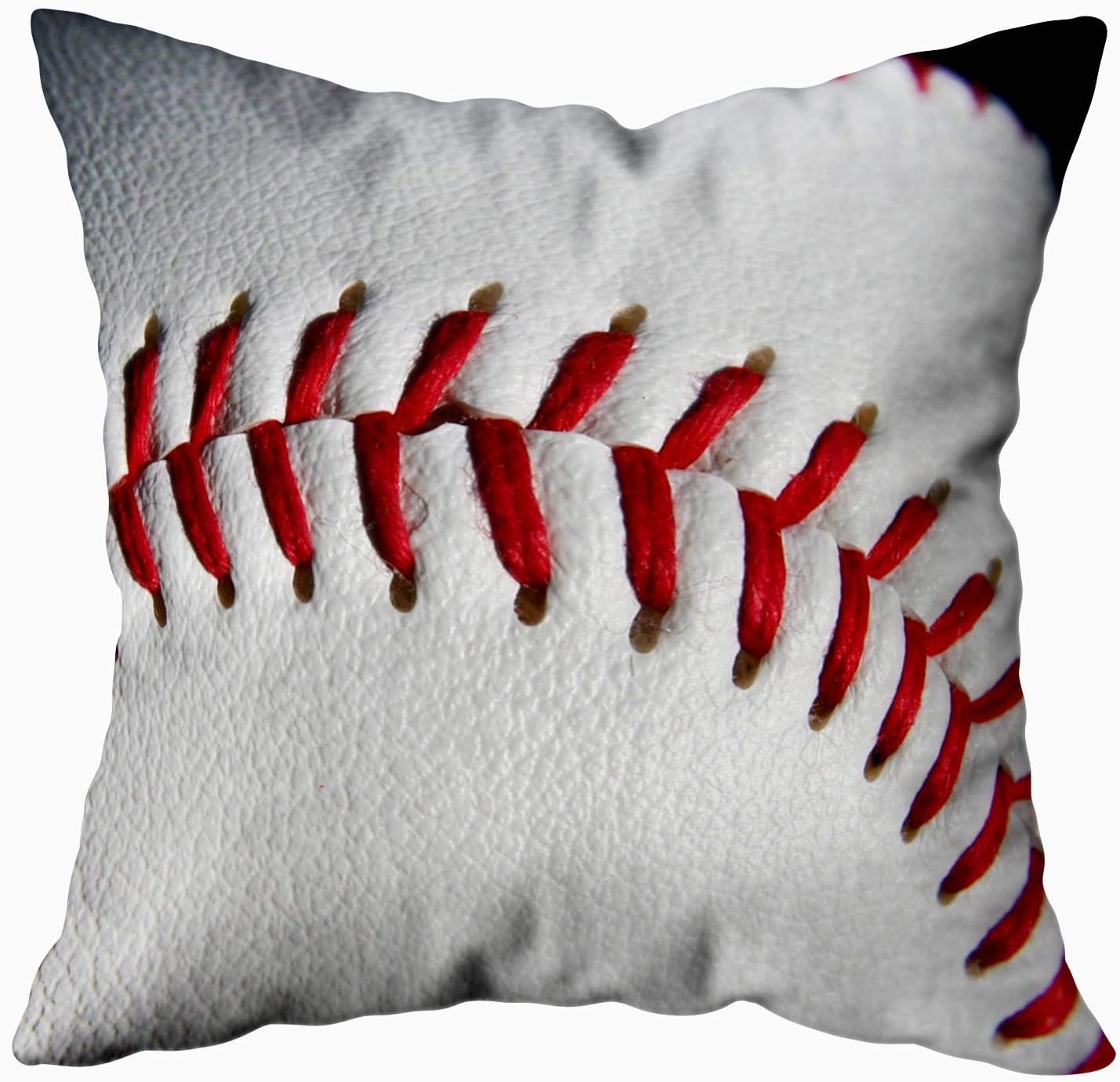 Pillow Covers 18x18, Zippered Pillowcases 2 Pack Camping Pillow Baseball Hit with The Ball for Home Sofa