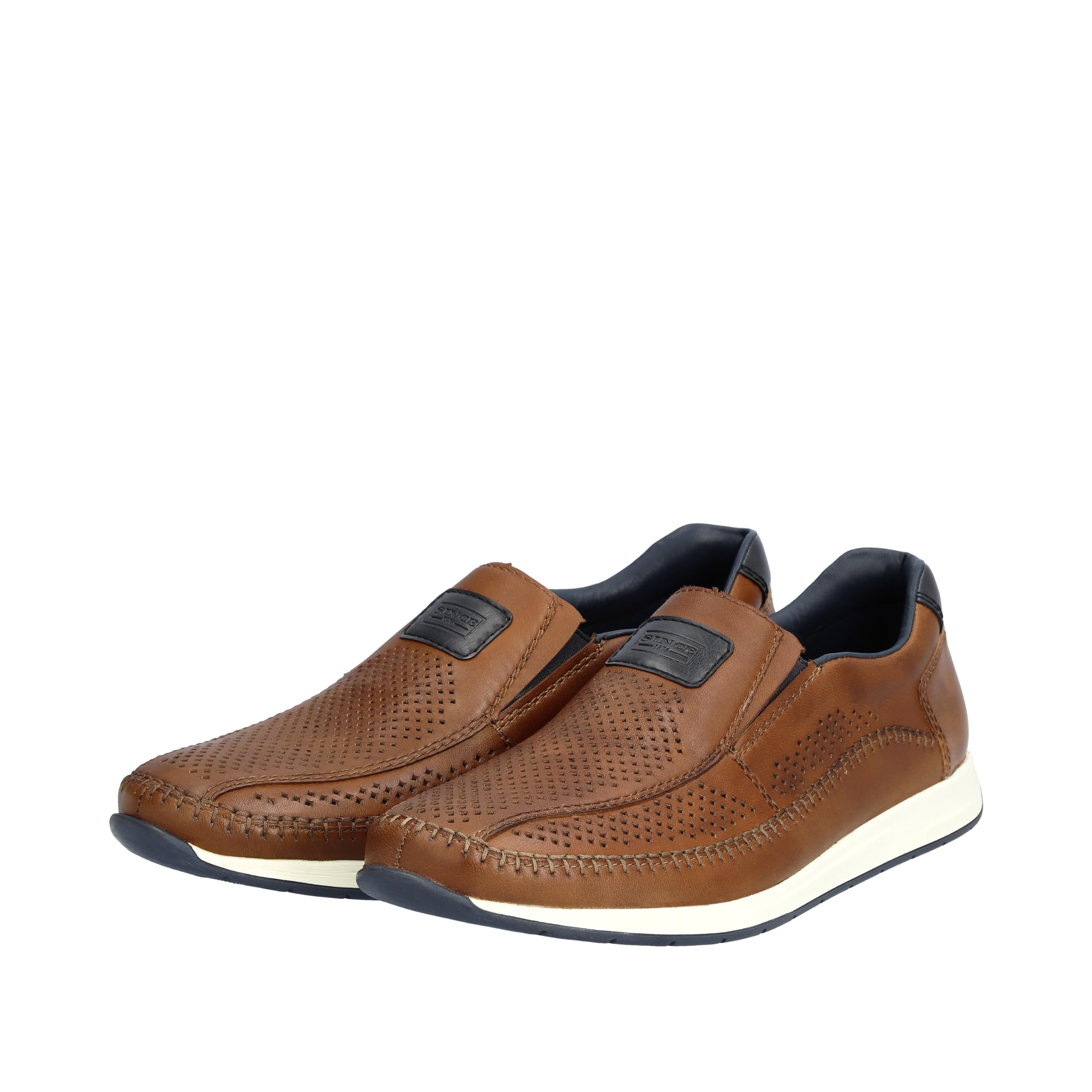 Rieker 11950-25 Herren Slipper Leder braun braun