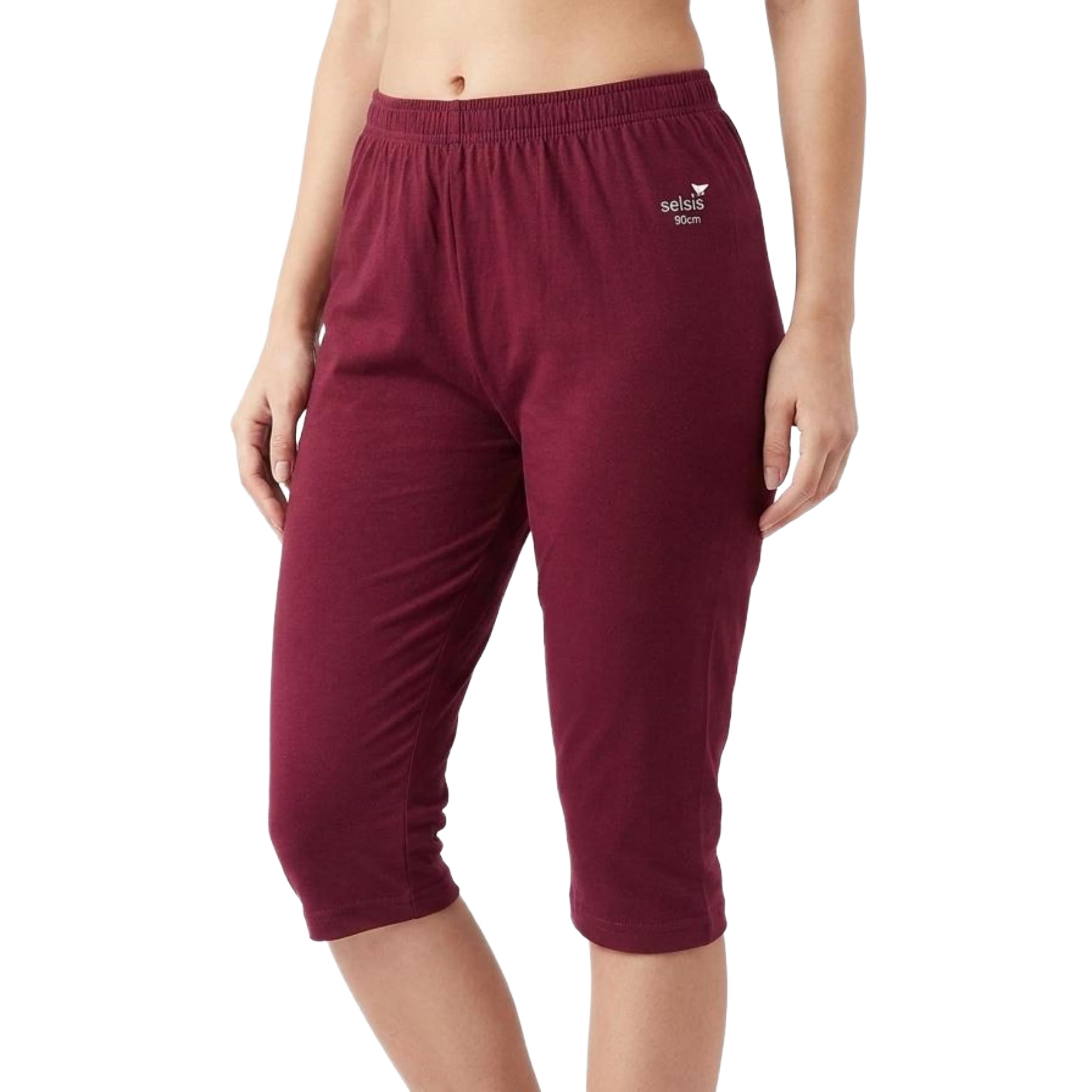 smiley face Capri Shorts For Women & Girls | 100% Combed Cotton Comfortable Slim Fit 3/4th Lounge Pants with Elasticated Waistband | Breathable Three-Fourth Pyjamas for Daily Wear-picture-45
