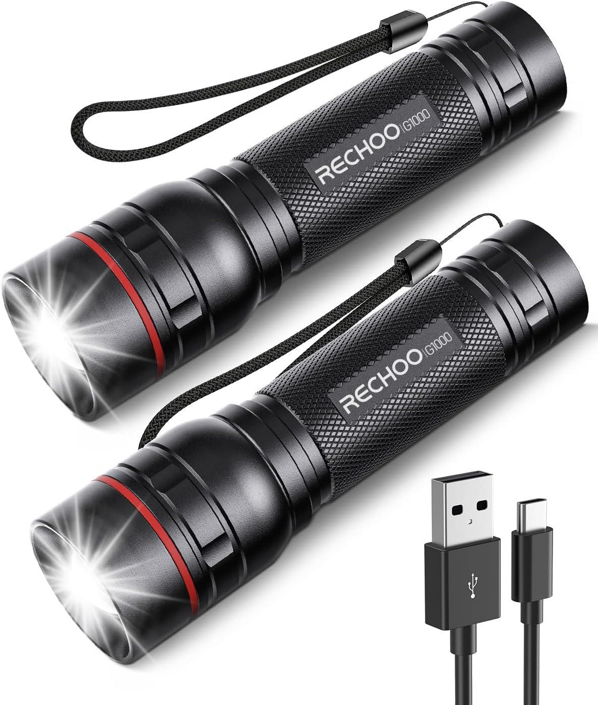 RECHOO Rechargeable Flashlights High Lumens