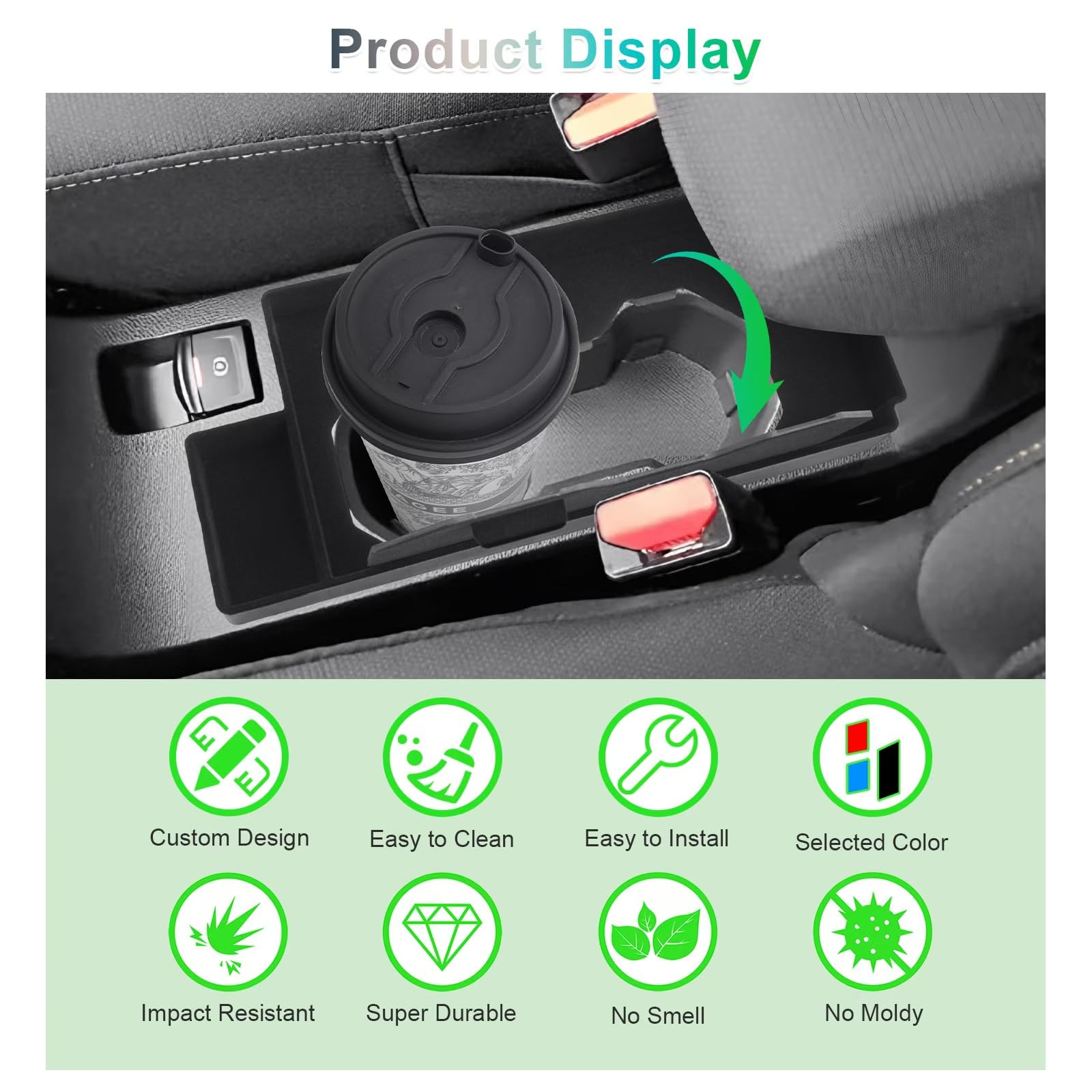 BIBIBO Mittelkonsole Aufbewahrungsbox Für Dacia Sandero 3 & Jogger - Organizer Mit Rutschfester Matte