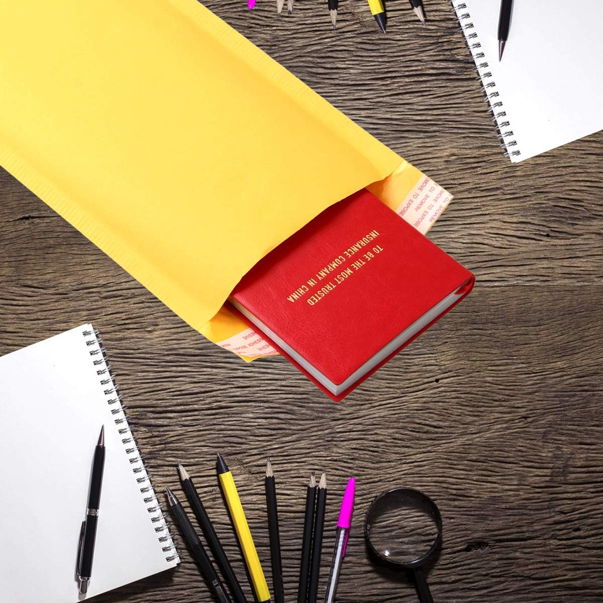 Acrux7 Kraft Bubble Mailers, 50 Pack Padded Envelopes 5x10 Inch, Self Seal Bubble Envelopes for Shipping and Packaging, Packaging for Small Business : Office Products