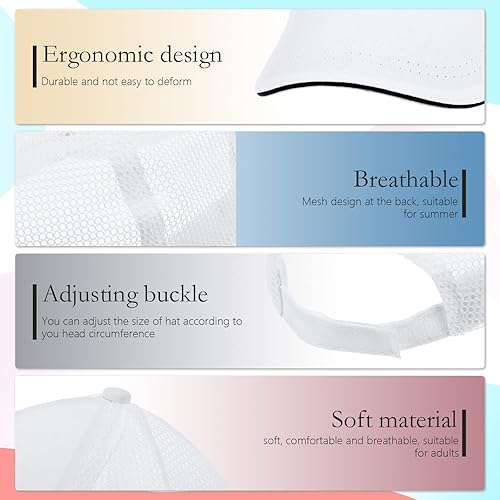 Miniatura 6 de 50 gorras de camionero en blanco, unisex, gorra de sublimación, gorra de béisbol con cierre ajustable para hombres y mujeres