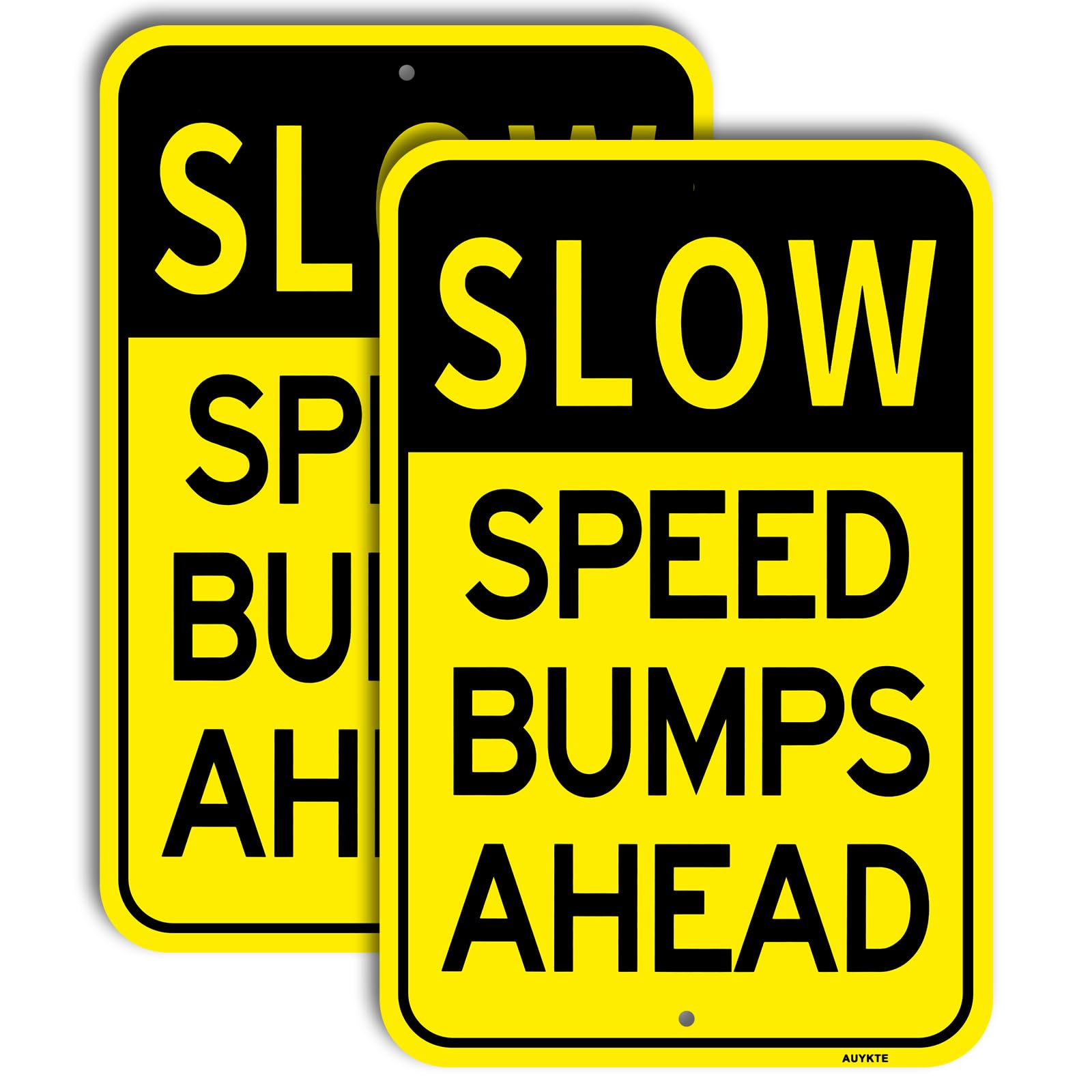 bumps ahead Amazon.com: Speed Bumps Ahead Sign 2 Pack, Slow Down Sign, 18 x 12