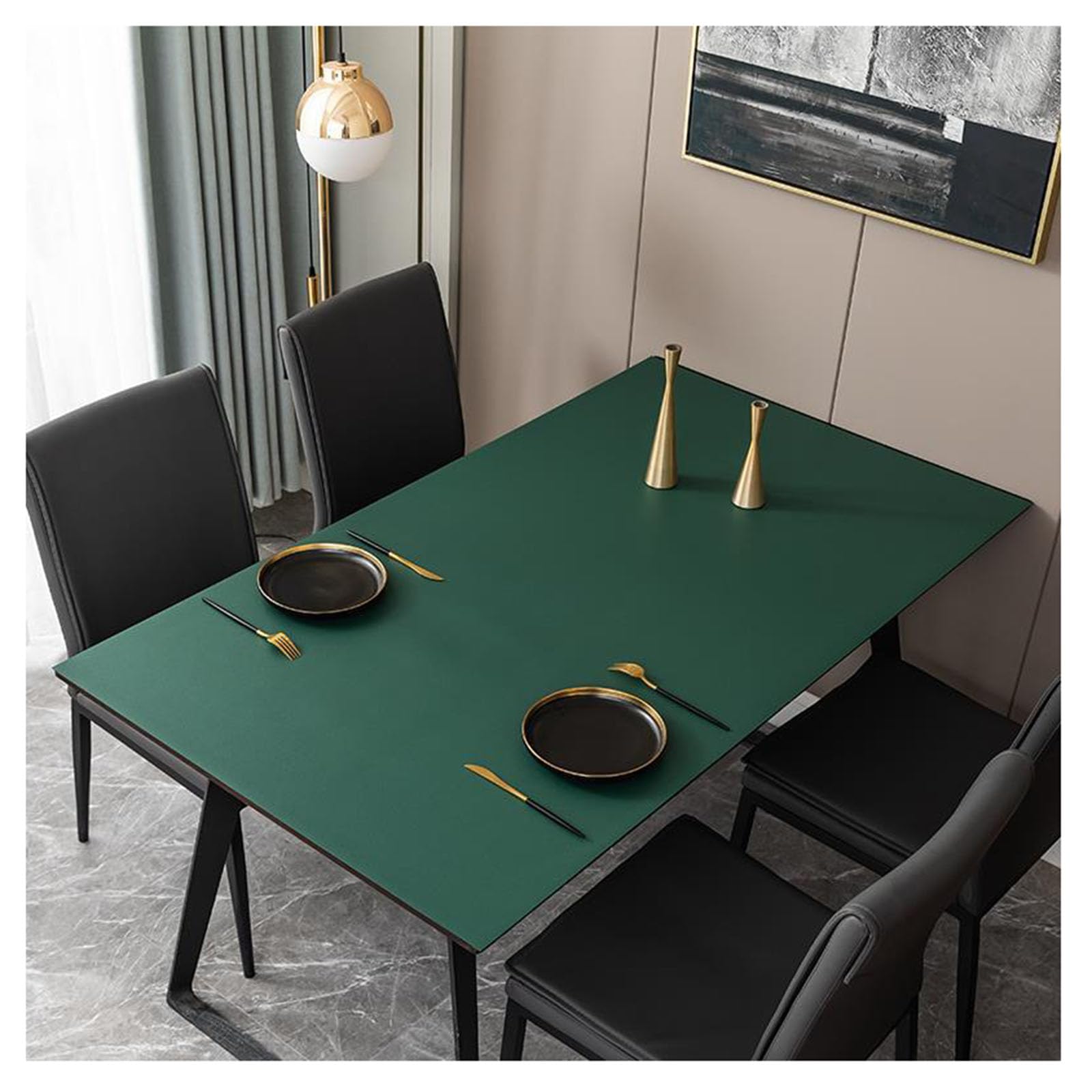 Nappe Cuir Rectangulaire pour Table Basse de Salon Carré et Repas Conviviaux en Famille
