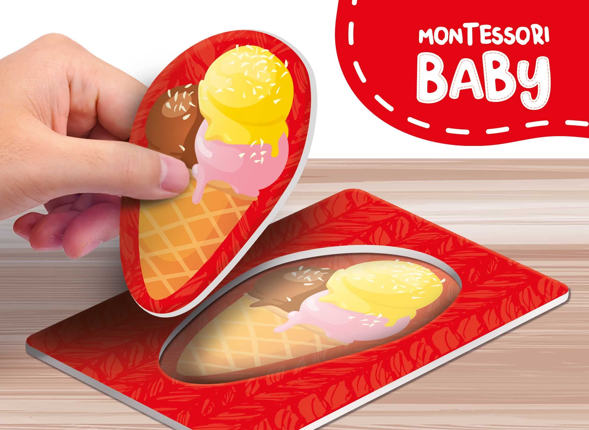 Liscianigiochi MONTESSORI BABY ACTIVITY DOUBLE CARDS, Multicolor - Image 4