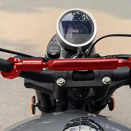 Miniatura 10 de Barra de equilibrio de motocicleta, soporte universal de mango de motocicleta de 0.866 in, aleación de aluminio, barra de manillar de motocicleta,