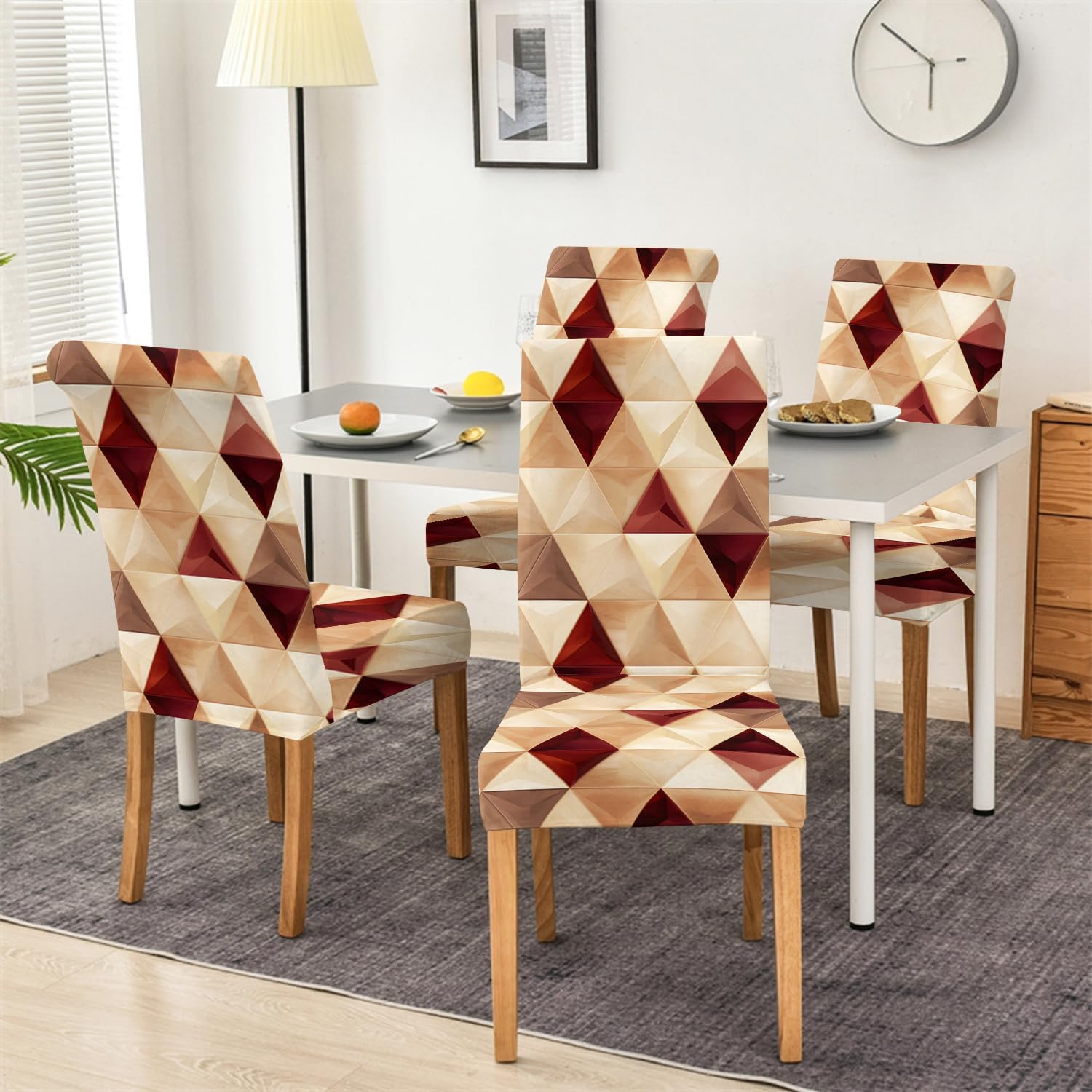 Floral Dining Chair Covers - Protect & Decorate -30