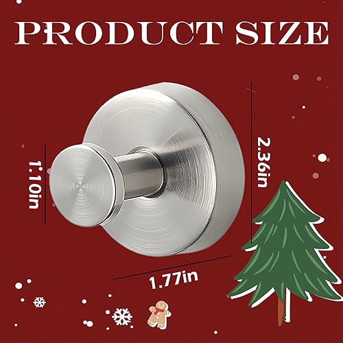 Miniatura 7 de Ganchos de ventosa para coronas en vidrio, ganchos para toallas sin taladro, ganchos de acero inoxidable impermeables con ventosa para colgar