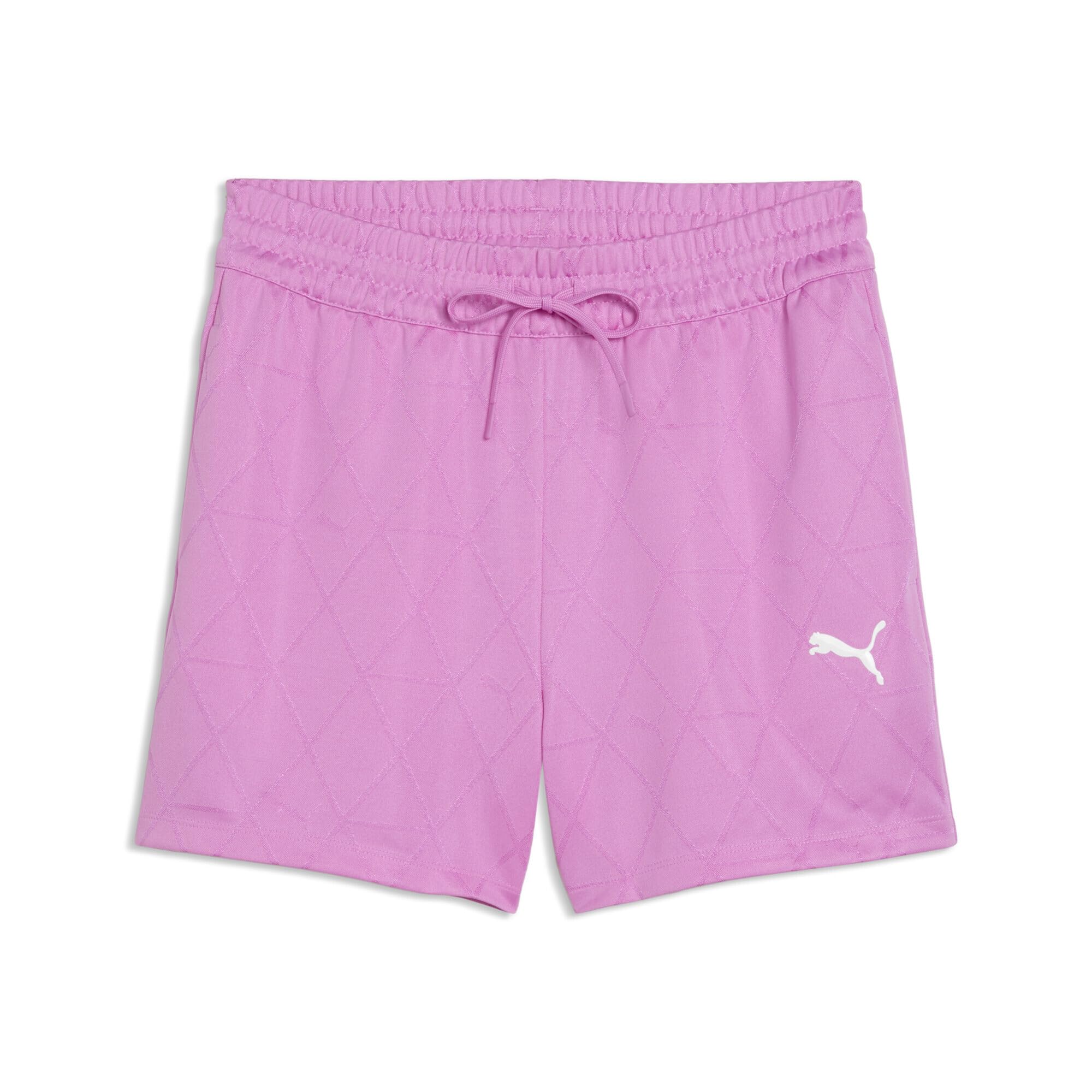 PUMA Shorts a Vita Alta in Jersey Sport 4" da Donna M, Mauve Pop Pink