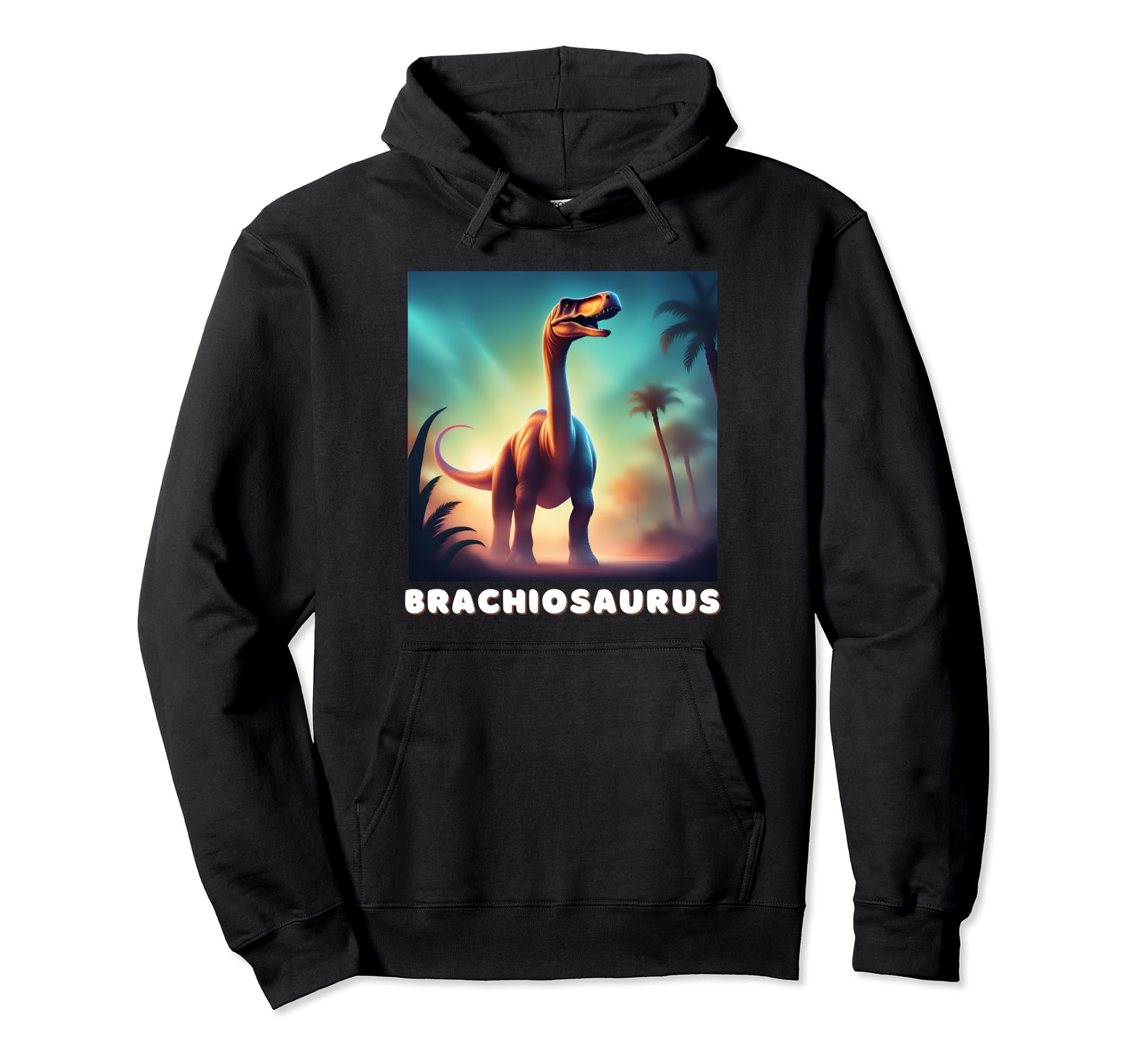 Dino-Matic ImaginationBrachiosaurus Shirt For Kids, Brachiosaurus, Fun Dinosaurs Pullover Hoodie