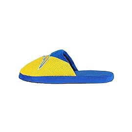 FOCO Los Angeles Chargers NFL Mens Logo Staycation Slippers - M