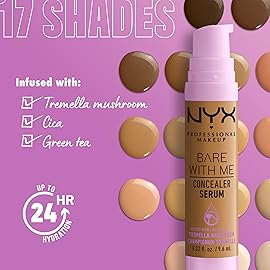 NYX PROFESSIONAL MAKEUP Bare With Me Concealer Serum, Up To 24Hr Hydration - Light Tan