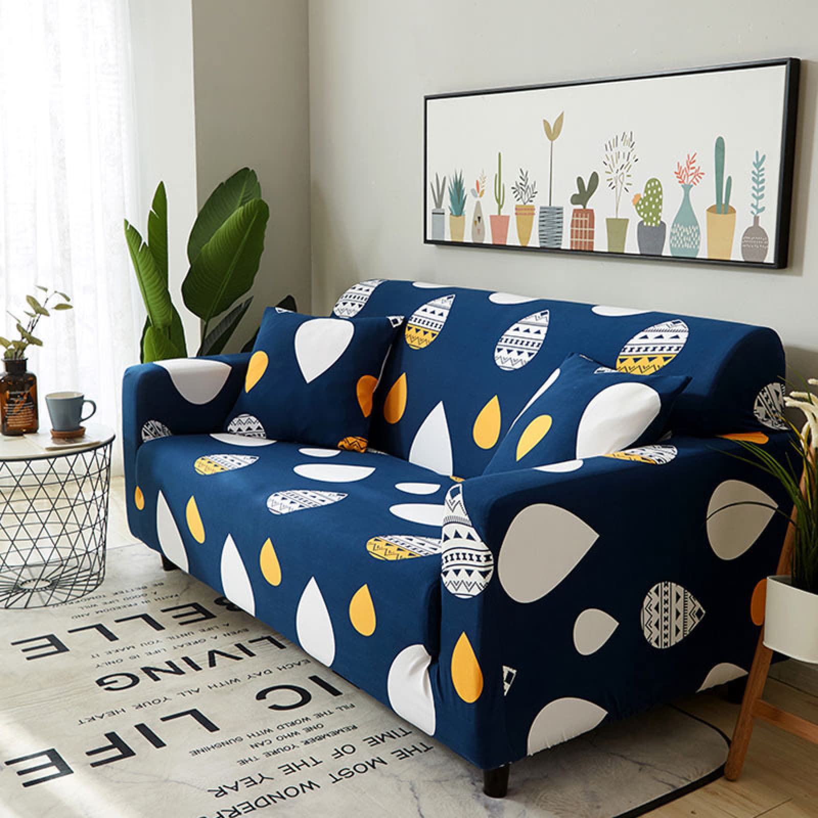 Fundas para sofa elasticas antitirones lavables para proteger muebles de dos plazas