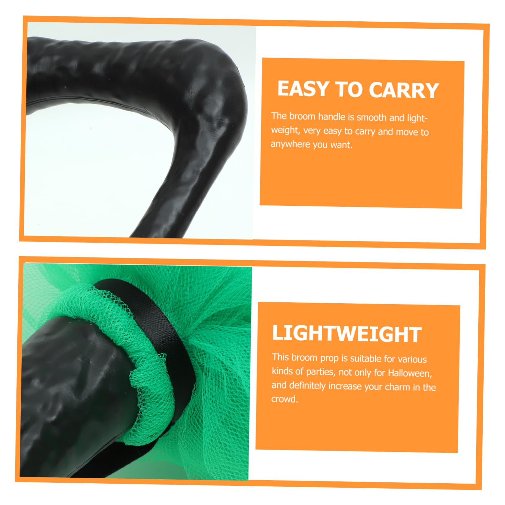 Abaodam Halloween Broom Decoration Root Witch Broom Costume Cosplay Broom Props Halloween Witch Broom Halloween Broomstick Decorations Cauldron Broom Halloween Plastic