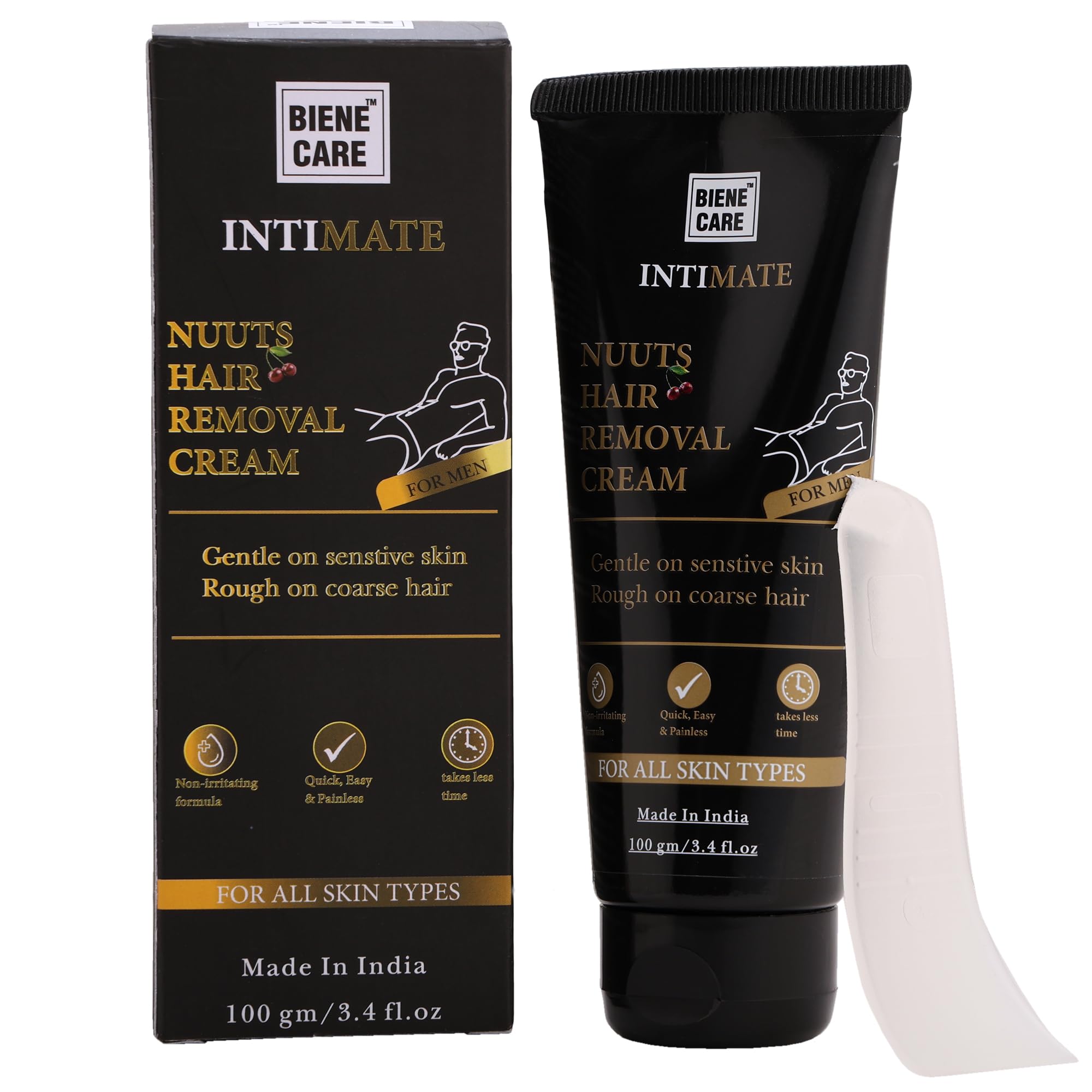 Biene Care intimate Hair Removal Cream for Men with non-irritating formula 100 gm | Quick, easy and painless | Soothing for Unwanted Coarse Pubic Hair | For all skin types (B0D3PNZJ5P) Amazon Price History, Amazon Price Tracker