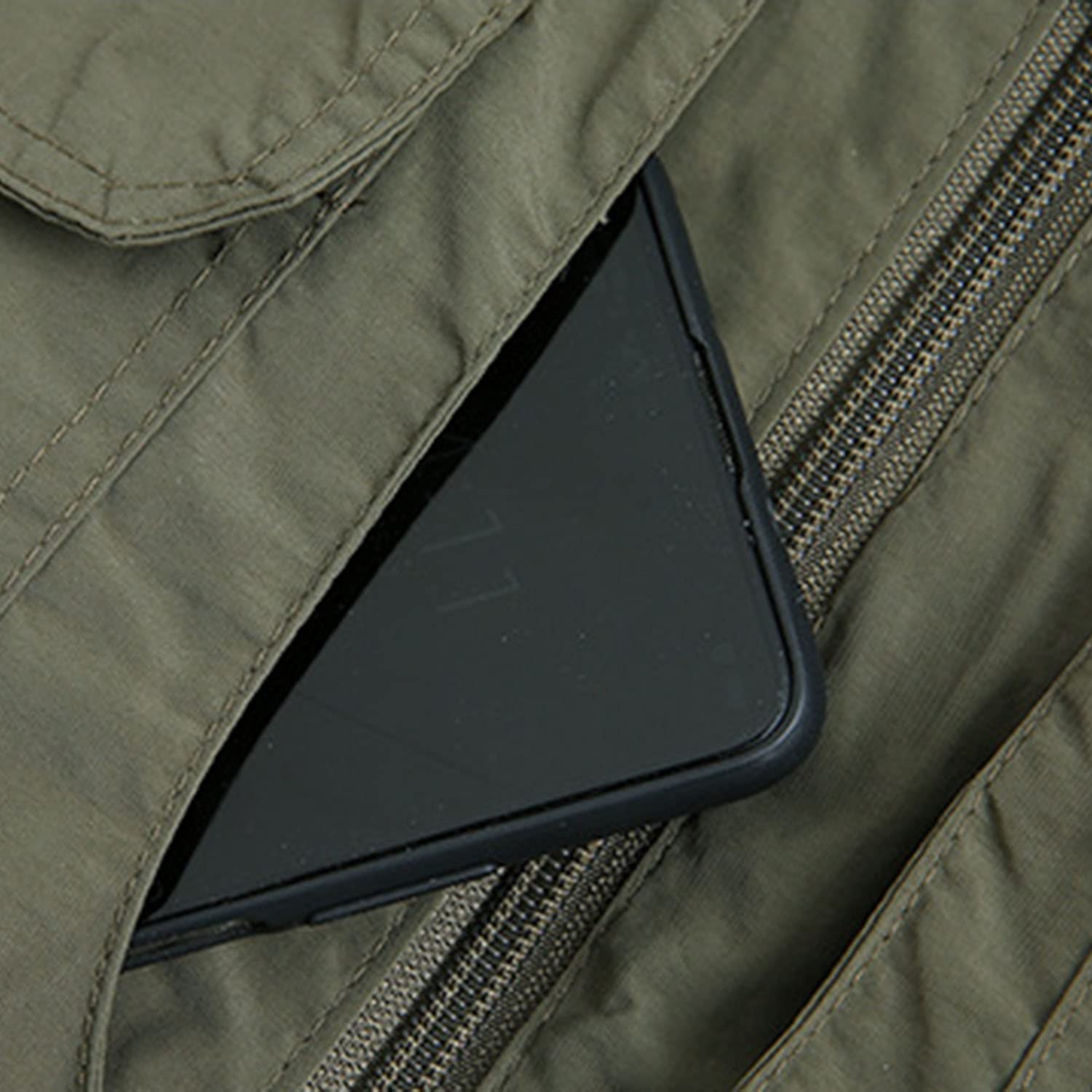 Chaleco para Hombre Multibolsillo Chaleco Casual Sin Mangas Chaleco De Pesca Exterior Chaqueta Transpirable De Secado Rápido para Fotografía Viajes Senderismo