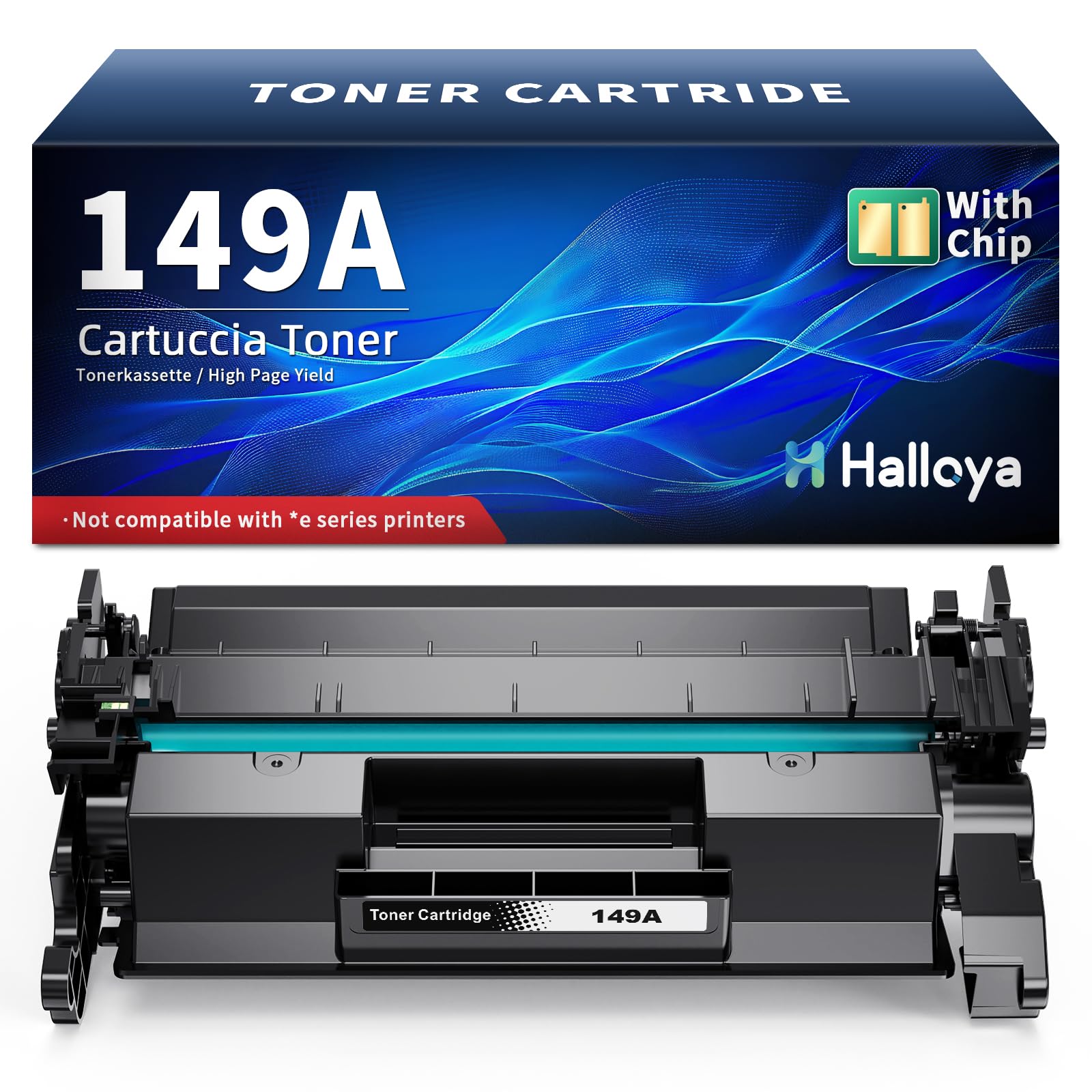 Halloya 149A 149X con chip compatibile per HP 149A 149X W1490A W1490X HP Laser Pro 4002DW 4002DN 4102FDW 4102FDN 4102DW (nero, 1 confezione)