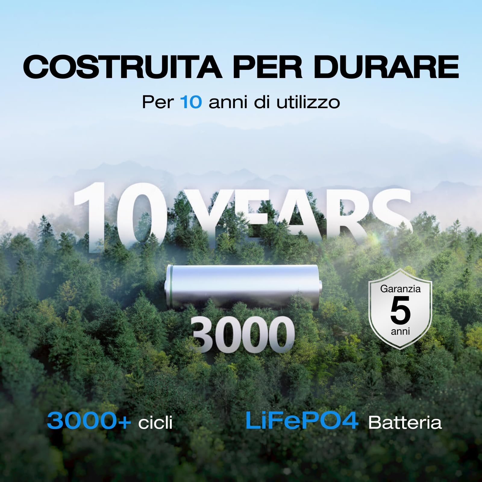 ECOFLOW Centrale Elettrica Portatile RIVER 2 Pro, Batteria LiFeP04 da 768 Wh, Ricarica rapida in 70 min, 3 prese CA da 800 W, Generatore solare per campeggio/camper
