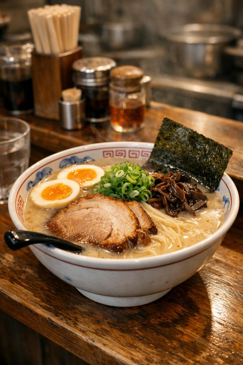 Caldo concentrado de cerdo Tonkotsu, estilo Fukuoka, sabor rico e intenso, para ramen, lote de 12 sobres, fabricado en Japón