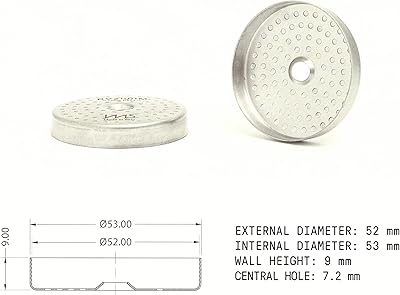 IMS Precision Shower Screen compatible with 54mm Breville Sage Espresso machines Express, Barista Pro, Bambino, Bambino Plus BES450, BES500, BES880, BES810BSS, BES860XL, BES870XL