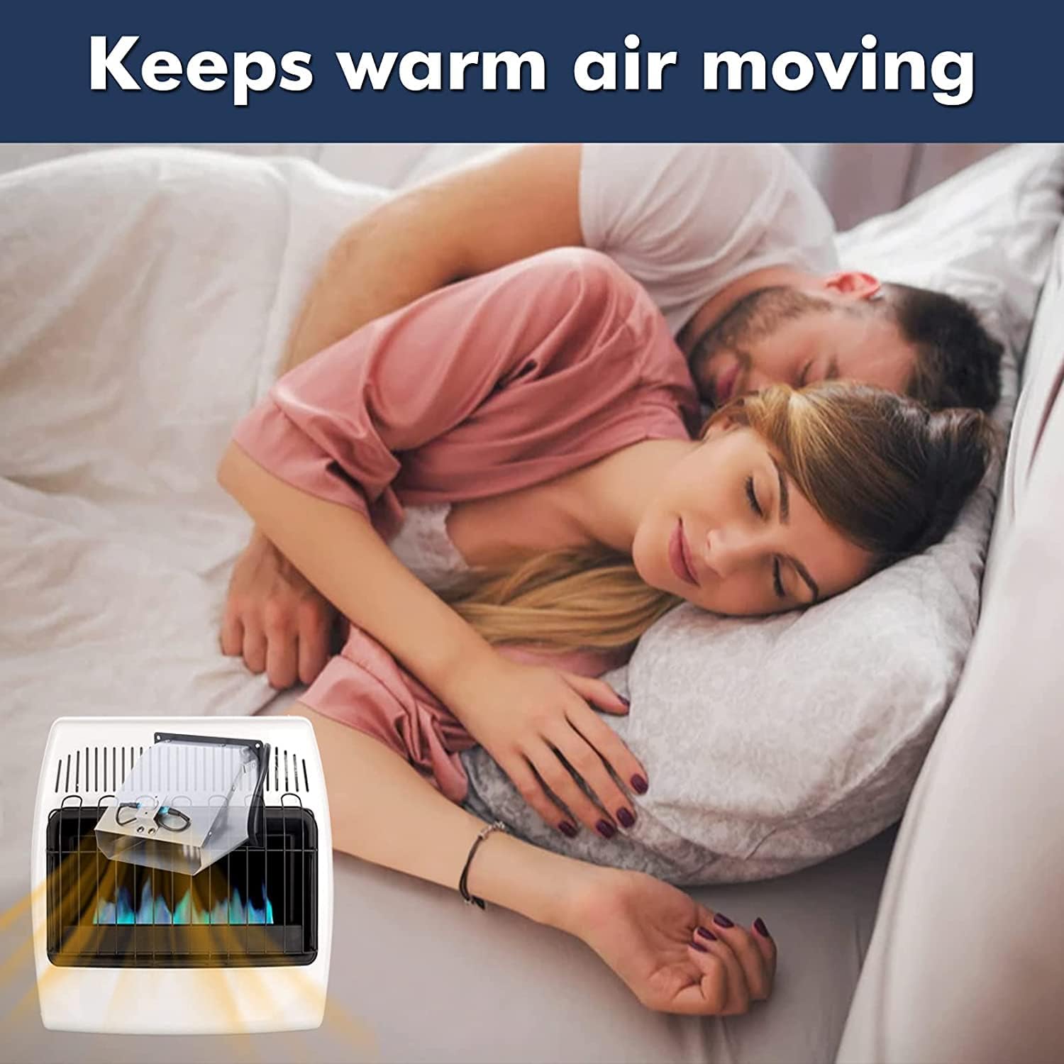 Hiorucet WHF100 Vent-Free Wall Heater Fan Blower & WBL100 Heater Legs Compatible with Dyna Glo Propane Gas Heaters, WBL 100 Wall Heaters Base Bracket Support with Screws.