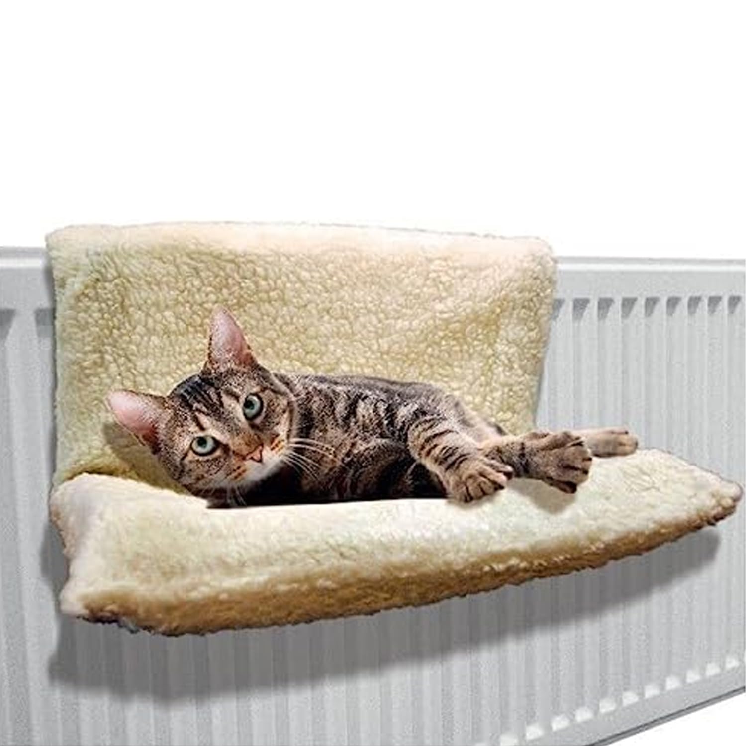 YORKSHIRE HOMEWARE Pet Bed | Cat Dog Warm Fleece Radiator | Animal Soft Comfortable Secure Bed Furniture