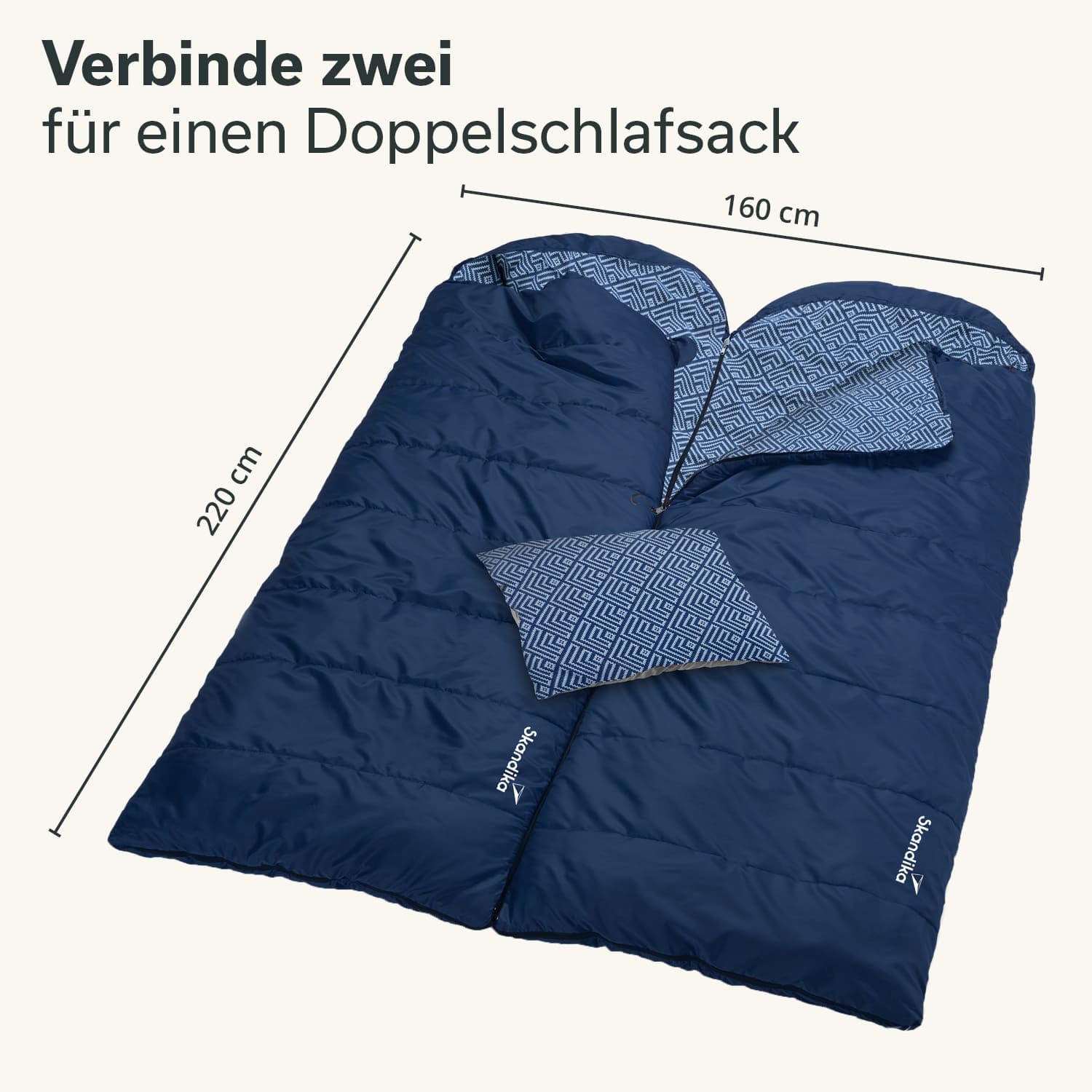Skandika Dundee śpiwór koc, luksusowa jakość, podszewka z bawełny/flaneli, do -20°C, 220 x 80 cm, możliwość łączenia z poduszkami, na kemping, wędrówki