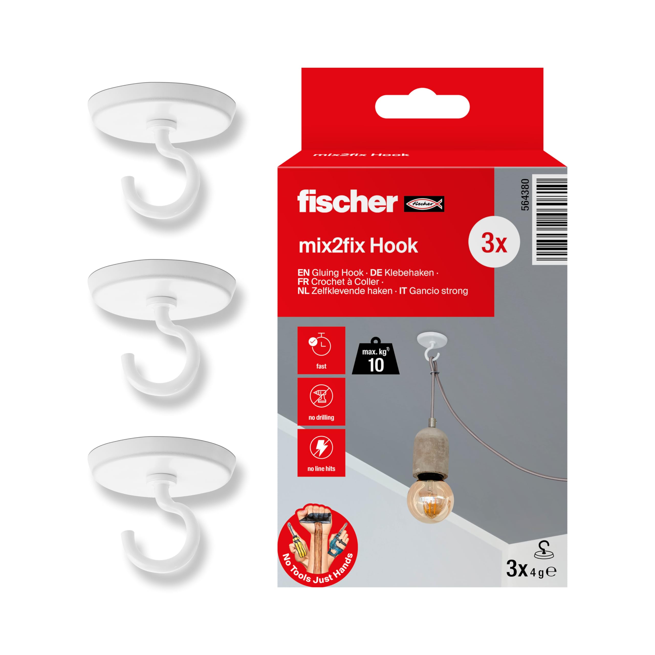 Sponsored Ad – 564380 Mix2Fix, Water Resistant Adhesive for Attaching Bathroom & Kitchen Accessories, White (Pack of 3)