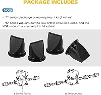 Vista 2 de BASIKER 385310076 Kit de válvula de pico de pato, compatible con generadores de vacío Dometic Sealand compatible con bombas serie S, T, J, VHT, VG