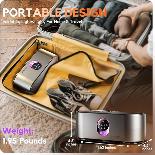 Miniatura 3 de Secadora de ropa portátil, secadora de ropa para 9-12 artículos, con ajuste de tiempo, control remoto, secadores portátiles para lavandería,