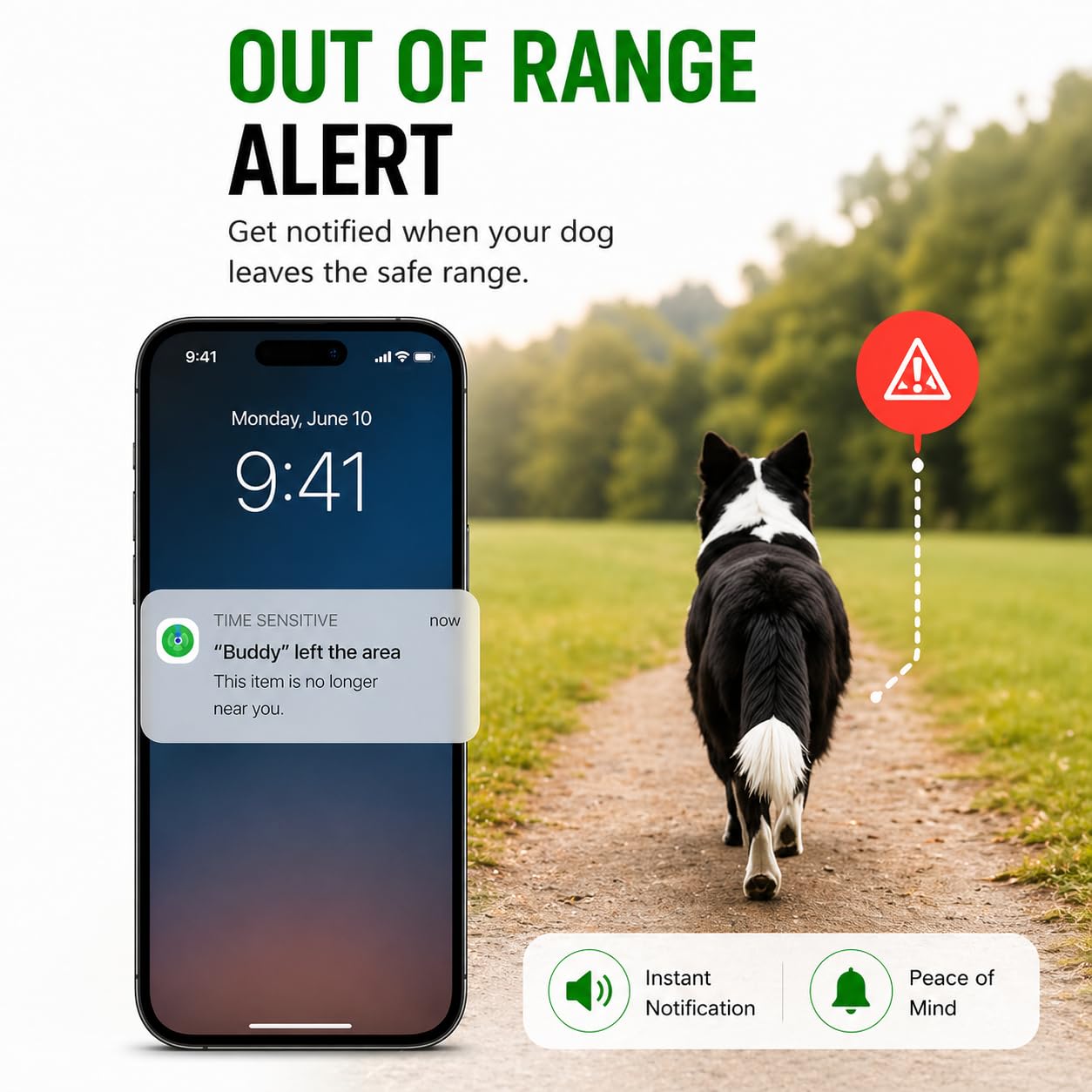 Pet Tracker,GPS Collar for Dogs (iOS Only) Smart tag,Waterproof Compatible with Apple Find My,No Monthly Fee,Advanced Tracking Solution Smart Collar for Pet Safety Ideal Small Large Dogs - image 4