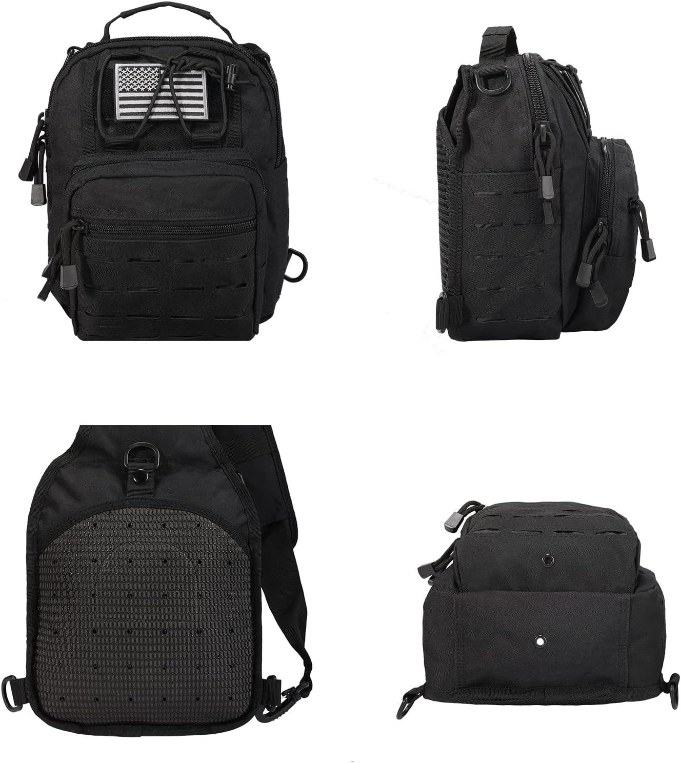 BOMTURN Tactical Backpack-1000D Waterproof Military Backpack/Laser-Cut/CCW Bags Sling Bag Tactical Satchel Shoulder Bag Men - Image 5