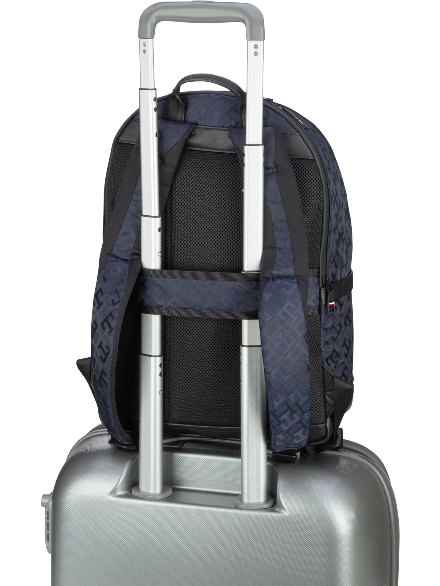 Tommy Hilfiger TH Elevated 1985 Mono Backpack AM0AM11086, Mochilas Hombre, Azul (Space Blue Monogram), OS