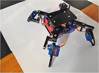 Robot toy Bionic Quadruped Spider Robot Kit, Smart Assembling STEM Educational Toys Smart programmable robot (Color : SG-92R servo)