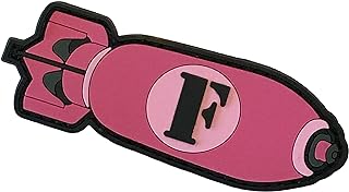 "F-Bomb" Morale Patch with Hook Backing (Pink) - F-Bomb F Morale Gear