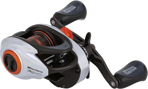 Abu Garcia Revo X BFS Low Profile Reel, Reliable Freshwater Fishing Reel, Lightweight C6 Carbon Sideplates and BFS Tuned MagTrax Braking System, Carbon Matrix Drag System
