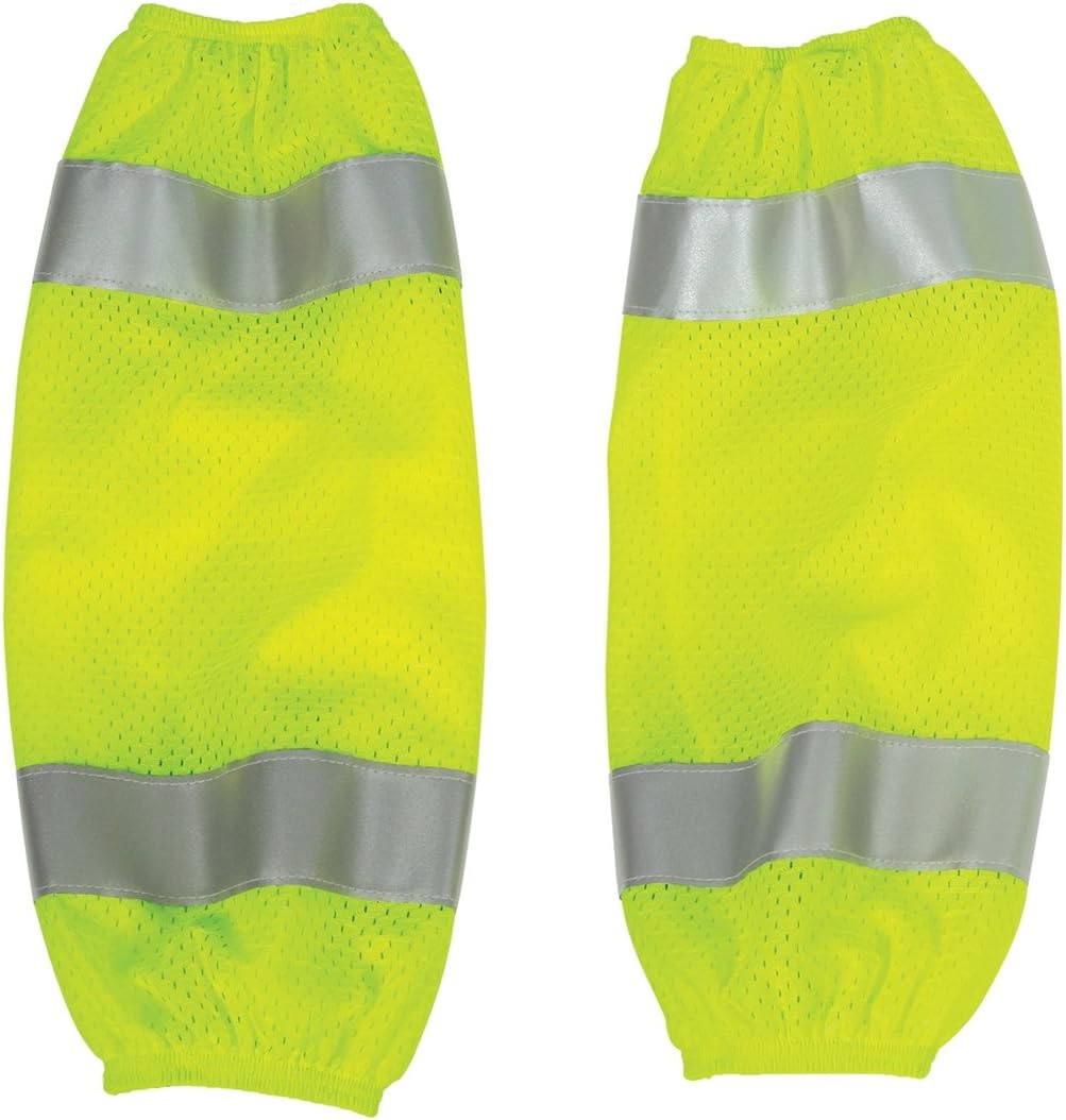 Kishigo 3930 Polyester Mesh High-Viz Gaiter, Lime