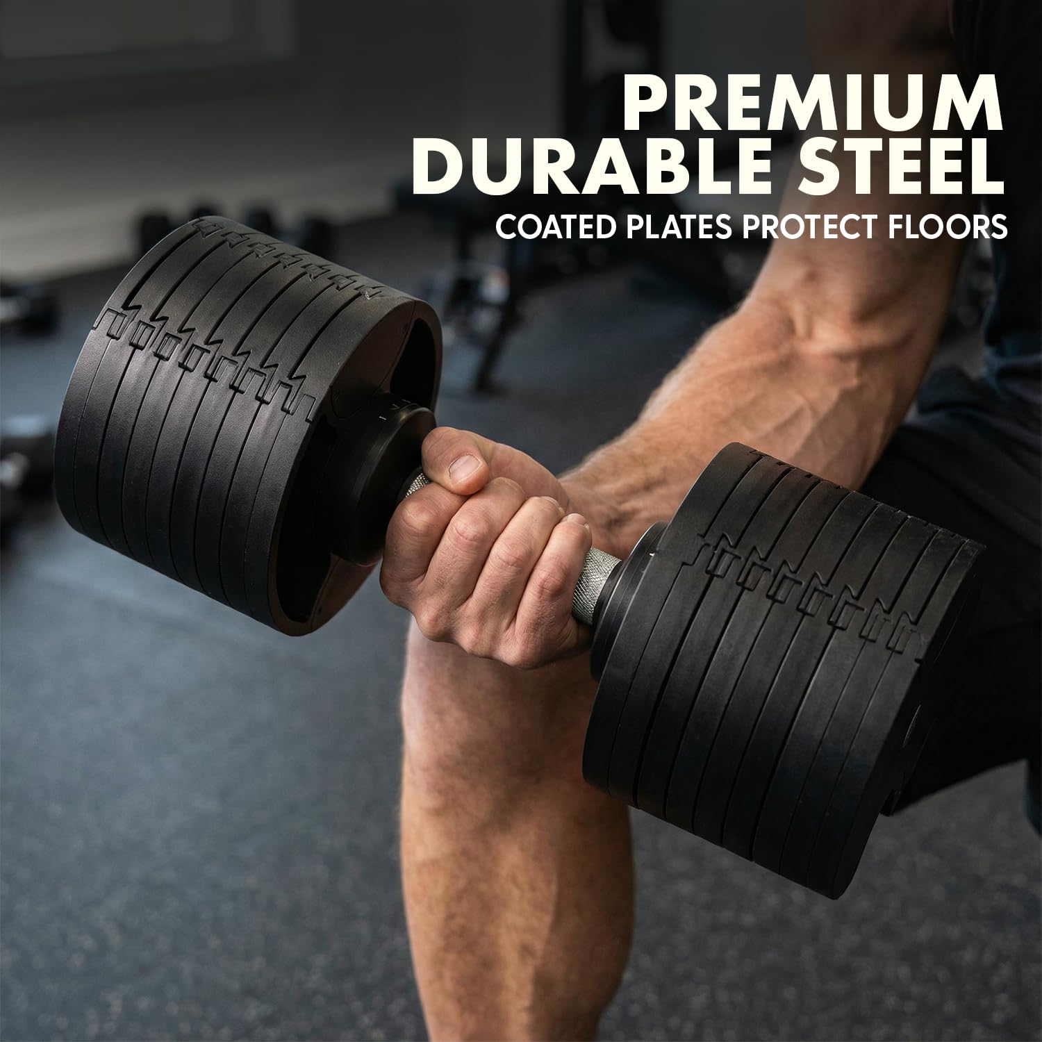 Adjustable Dumbbell Set 70-140LB Adjustable Dumbbells For Home Gym, Anti-Slip Handle With Heavy‑Duty Plates, Exercise Fitness Dumbbells For Home Gym Strength & Weight Training