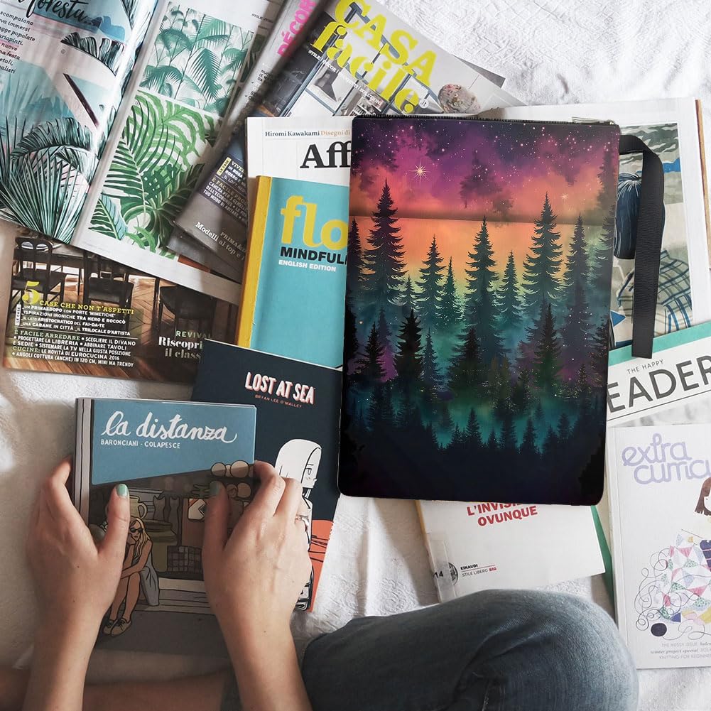 1 custodia per libri con cerniera, 34 x 24 cm, copertina per libri in brossura, per studenti, insegnanti e per il rientro a scuola