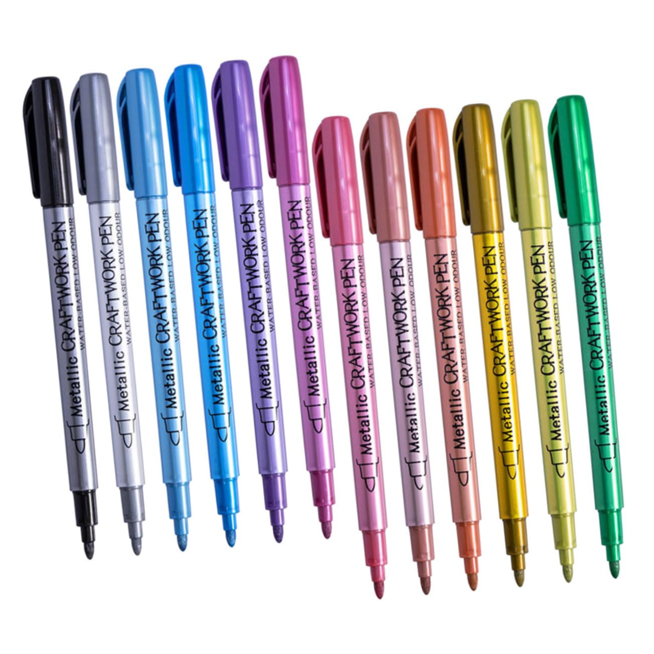 EXCEART 4 Ensembles Stylo En Métal Peinture Feu Stylo De Peinture Bricolage Marqueurs De Pour Le Bois s De Marqueurs De À Huile Nylon 12 Pièces * 4