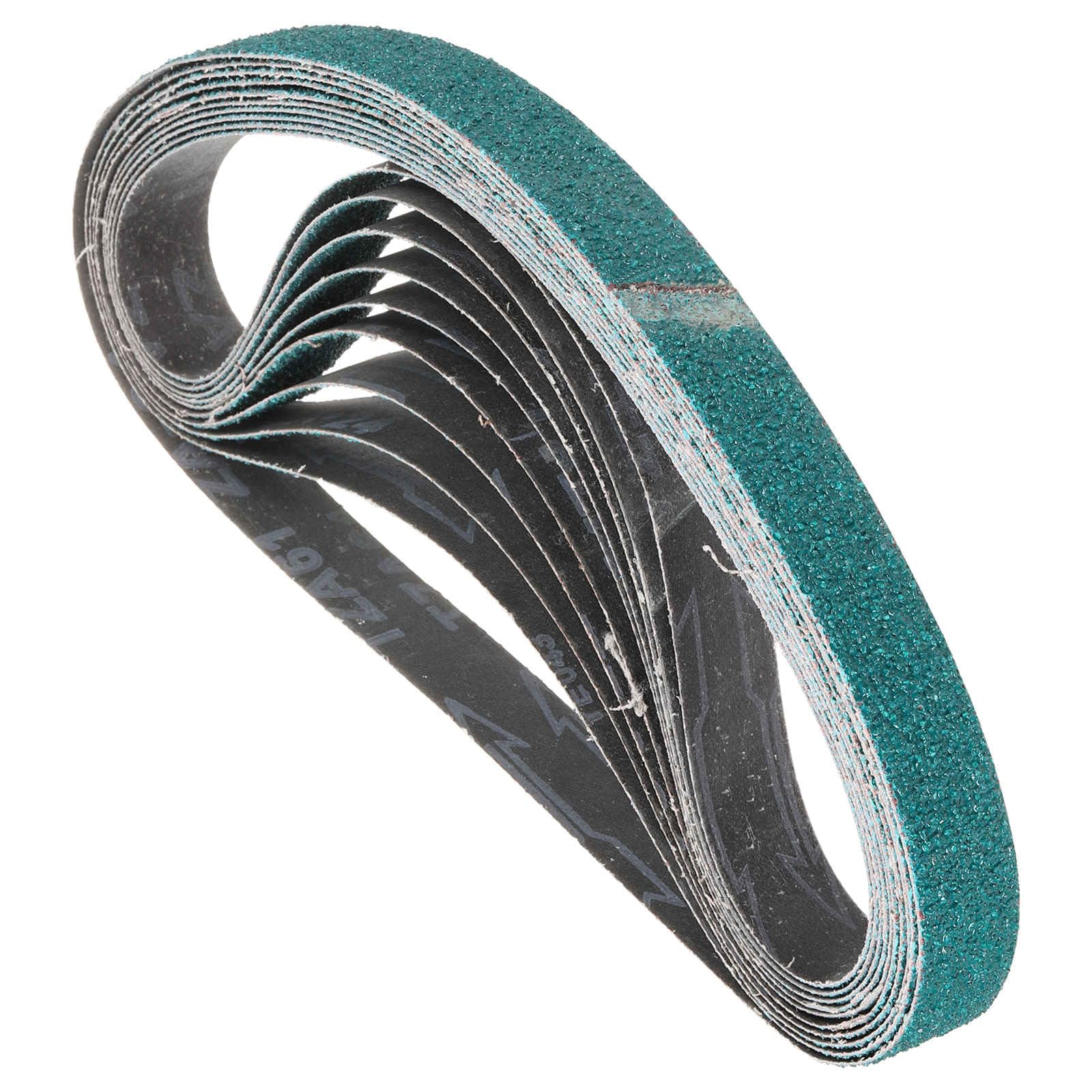 Kozelo 12 Pack Sanding Belts 25mm x 1067mm 24 Grit Zirconia Abrasive Belt Sander Paper for Belt Sander Metal Grinding Wood Working Weld Rust Removal
